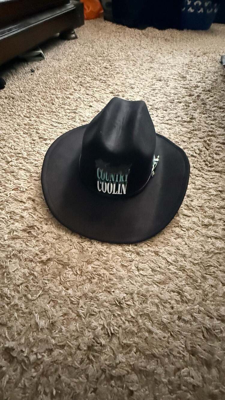 Black Western Cowboy Hat Black Felt